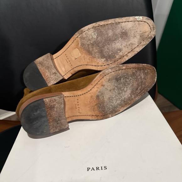 Sandro Men's Caramel H19 Suede Chelsea Boots 43 (US 10) - Picture 4 of 7